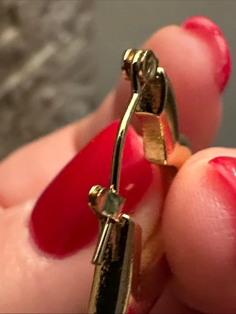 Fashion Jewelry Gold Heart Hoop Earrings